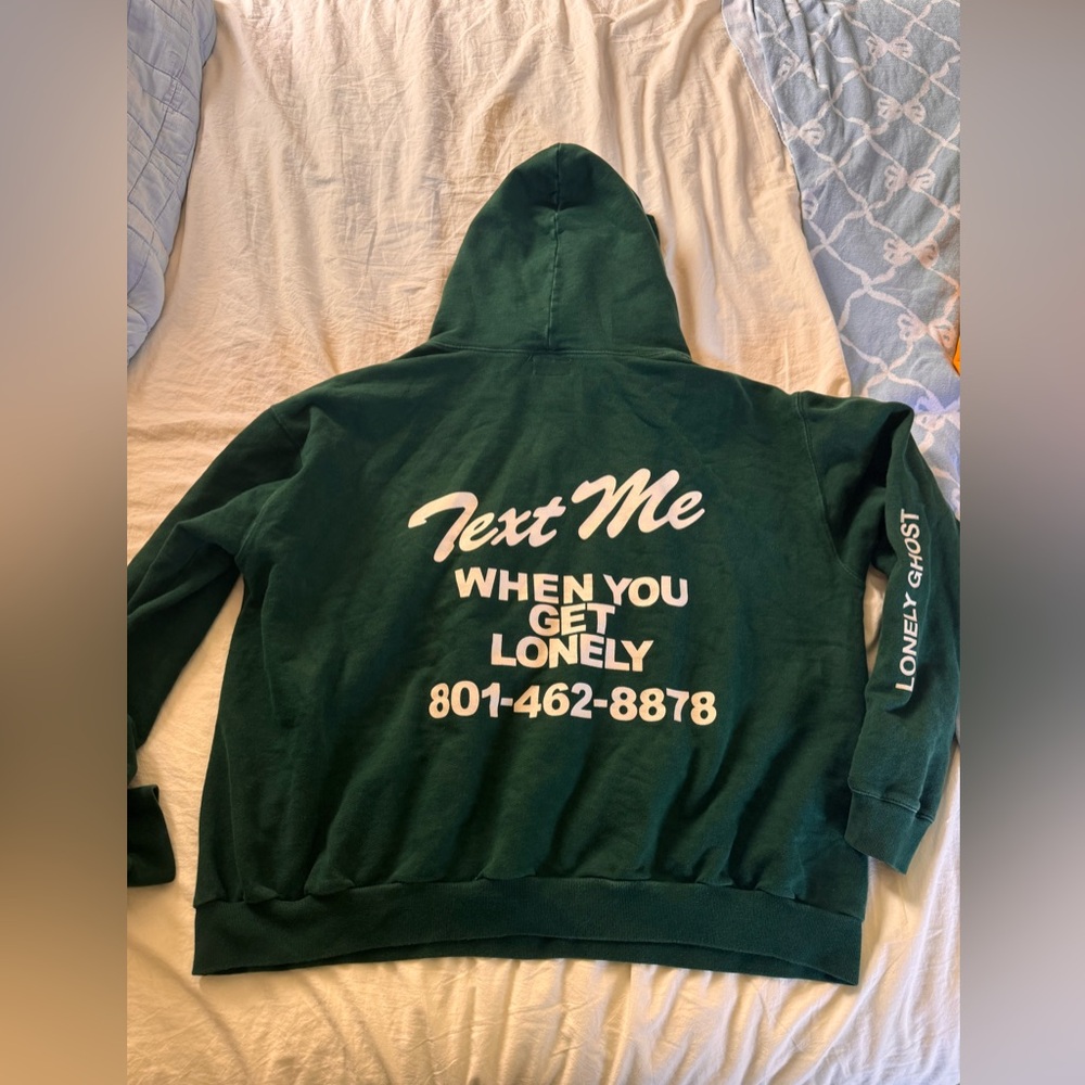 Lonely ghost heavyweight hoodie🍀 - Picture 2 of 2